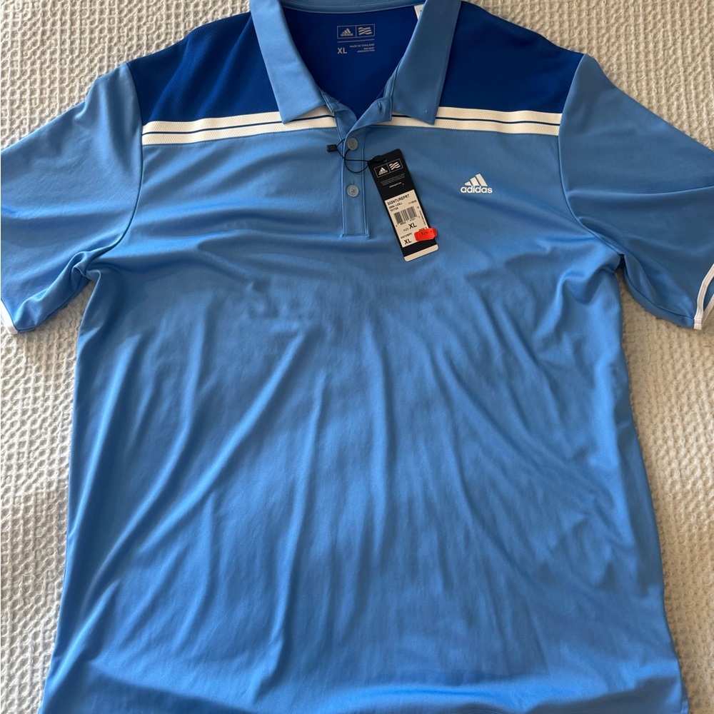 XL Nike & Adidas golf shirt bundle. Used & Mew with tags